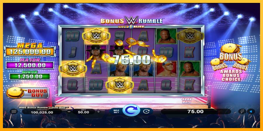 WWE Bonus Rumble Gold Blitz 游戏机赚钱, 图片 2