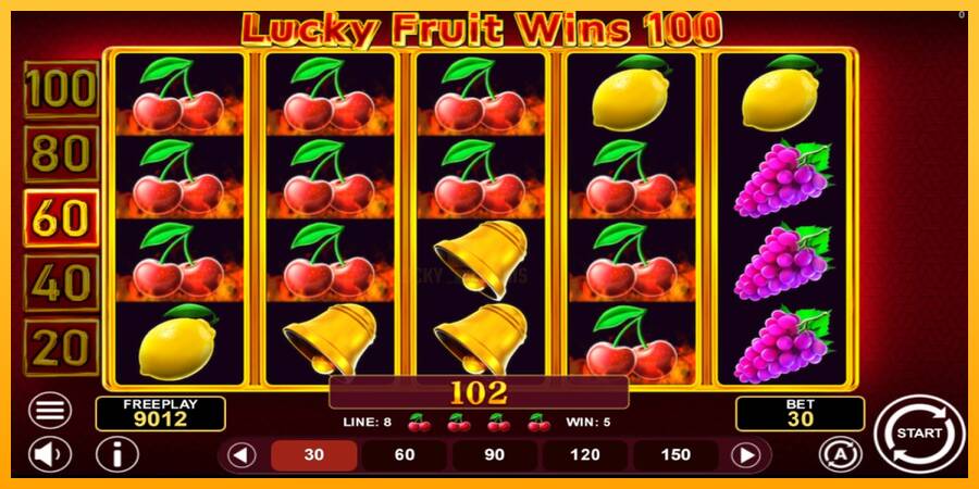 Lucky Fruit Wins 100 游戏机赚钱, 图片 3