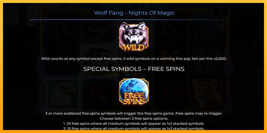 Wolf Fang - Nights of Magic 游戏机赚钱, 图片 5