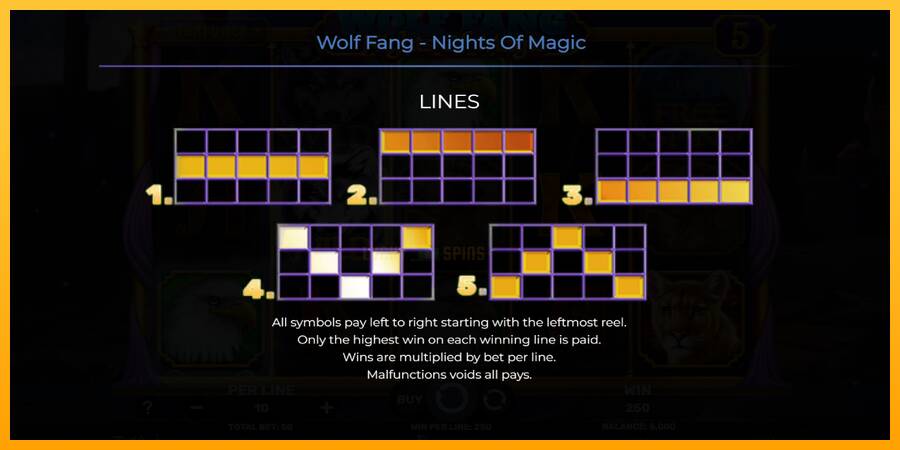 Wolf Fang - Nights of Magic 游戏机赚钱, 图片 7