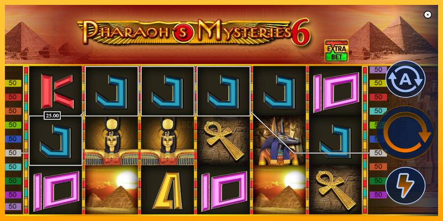 Pharaons Mysteries 6 游戏机赚钱, 图片 4