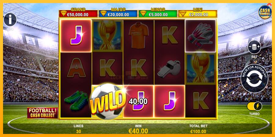 Football Cash Collect PowerPlay Jackpot 游戏机赚钱, 图片 3