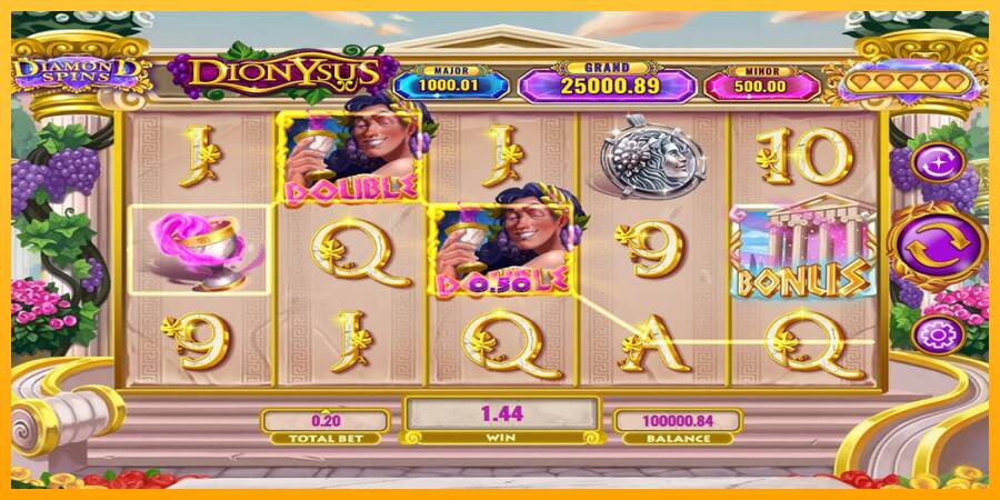 Diamond Spins Dionysus 游戏机赚钱, 图片 2