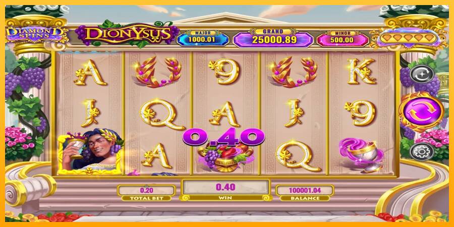 Diamond Spins Dionysus 游戏机赚钱, 图片 3