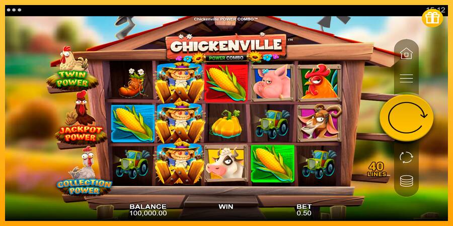 Chickenville Power Combo 游戏机赚钱, 图片 1