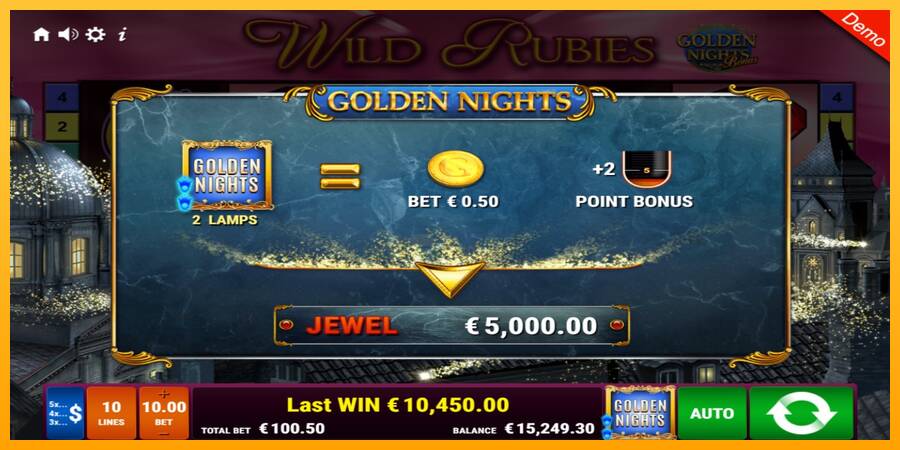 Wild Rubies Golden Nights 游戏机赚钱, 图片 4