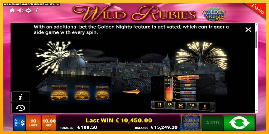 Wild Rubies Golden Nights 游戏机赚钱, 图片 6