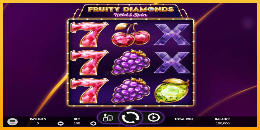 Fruity Diamonds 游戏机赚钱, 图片 1