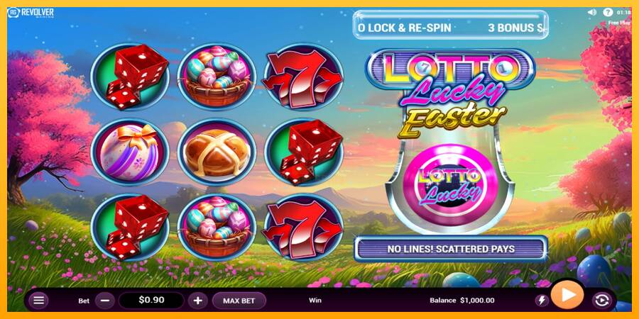 Lotto Lucky Easter 游戏机赚钱, 图片 1