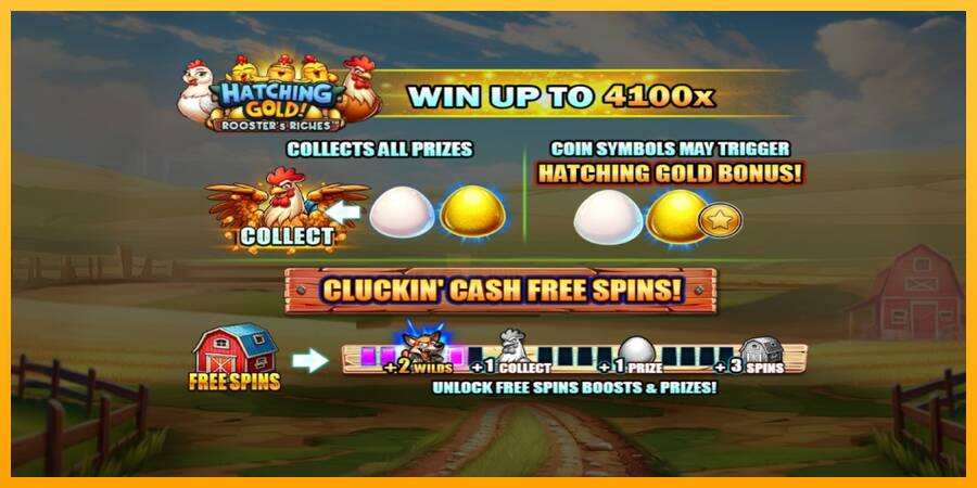 Hatching Gold! Roosters Riches 游戏机赚钱, 图片 1