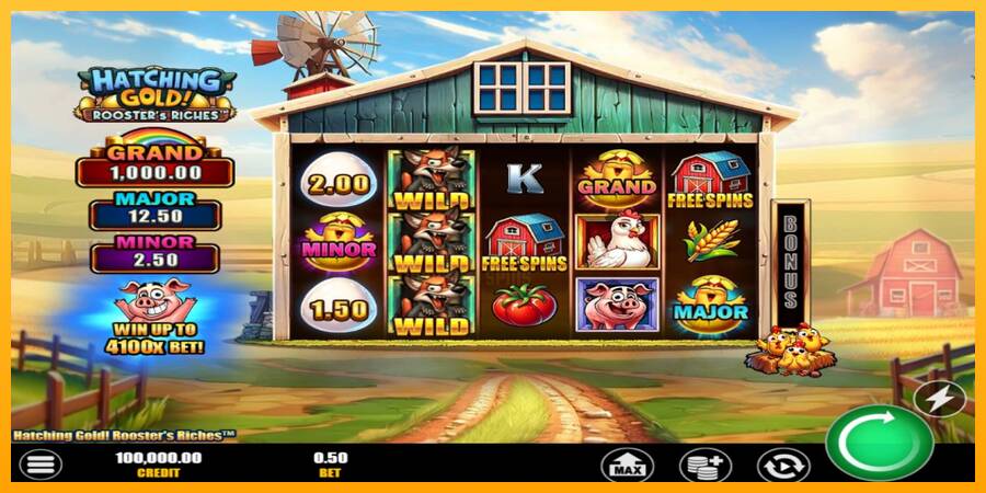 Hatching Gold! Roosters Riches 游戏机赚钱, 图片 3