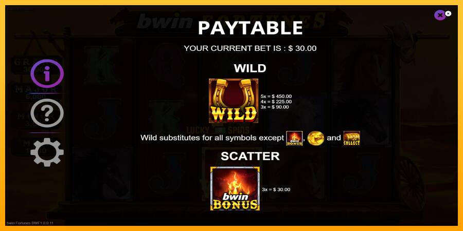 Bwin Fortunes 游戏机赚钱, 图片 5