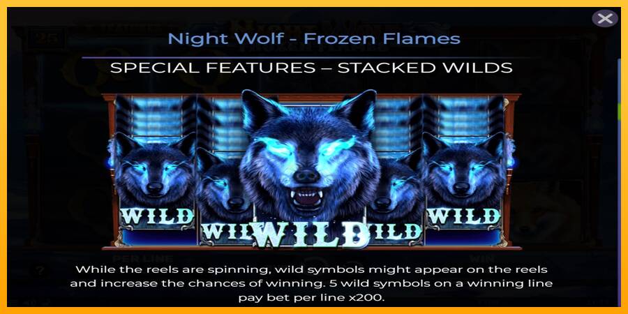 Night Wolf - Frozen Flames 游戏机赚钱, 图片 4