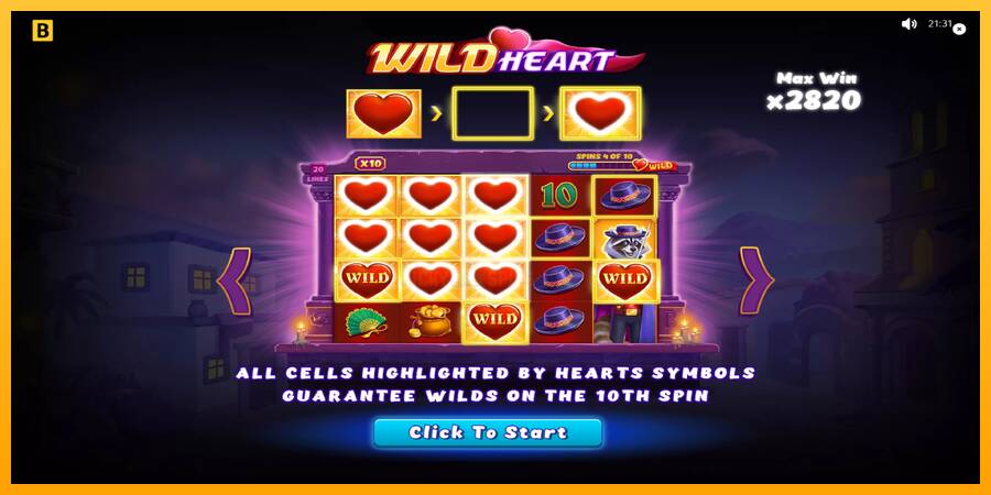 Wild Heart 游戏机赚钱, 图片 1