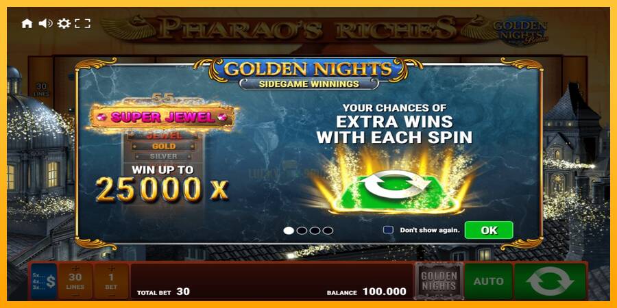 Pharaos Riches Golden Nights 游戏机赚钱, 图片 1