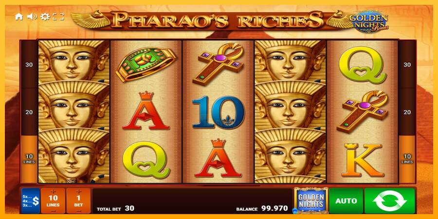 Pharaos Riches Golden Nights 游戏机赚钱, 图片 2