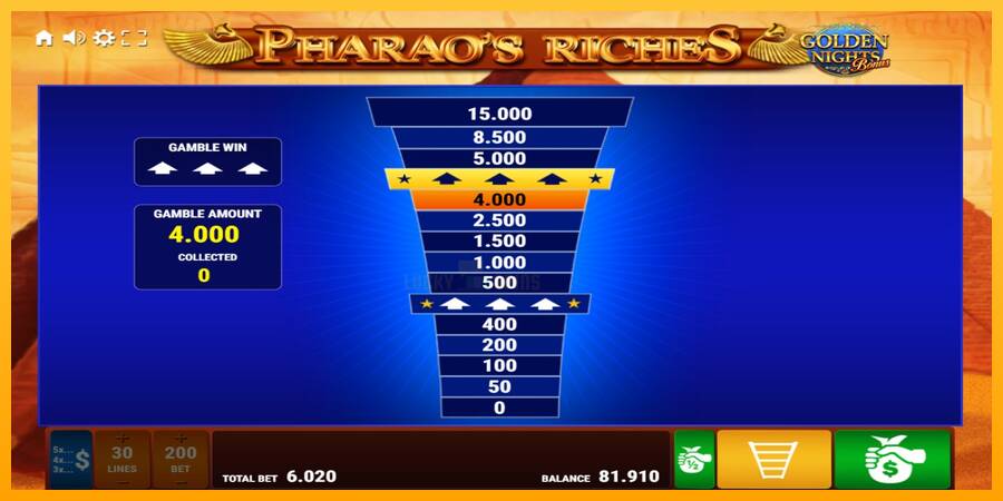 Pharaos Riches Golden Nights 游戏机赚钱, 图片 4