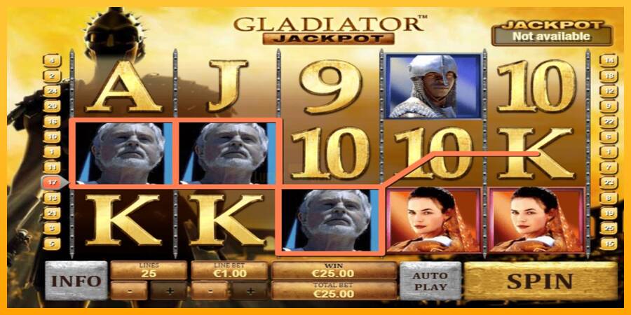 Gladiator Jackpot 游戏机赚钱, 图片 2