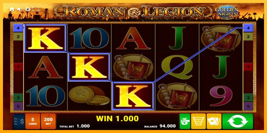 Roman Legion Golden Nights 游戏机赚钱, 图片 2