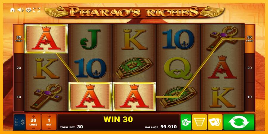 Pharaos Riches 游戏机赚钱, 图片 2