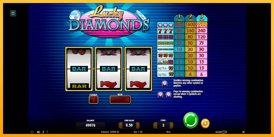 Lucky Diamonds 游戏机赚钱, 图片 2