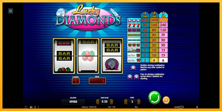 Lucky Diamonds 游戏机赚钱, 图片 3