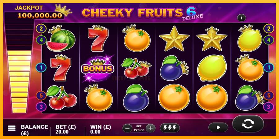 Cheeky Fruits 6 Deluxe 游戏机赚钱, 图片 3