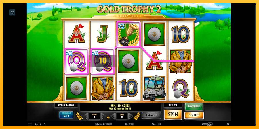 Gold Trophy 2 游戏机赚钱, 图片 2