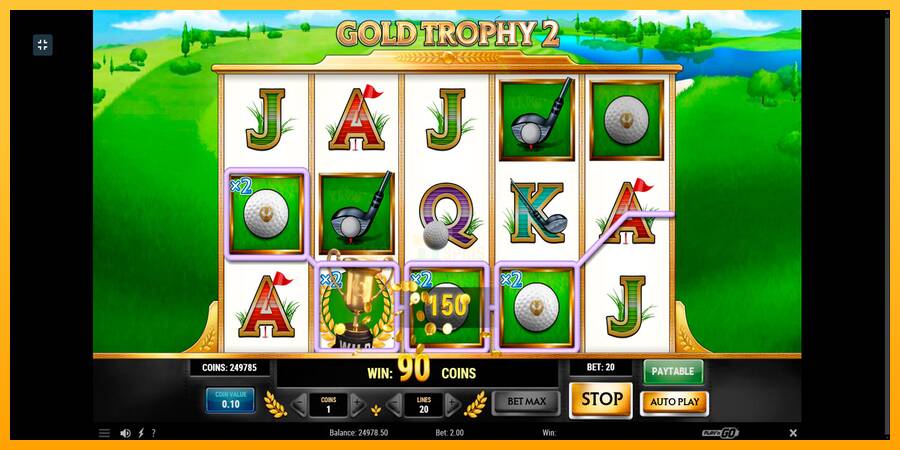 Gold Trophy 2 游戏机赚钱, 图片 4