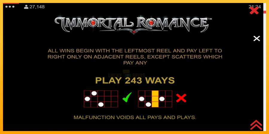 Immortal Romance 游戏机赚钱, 图片 7