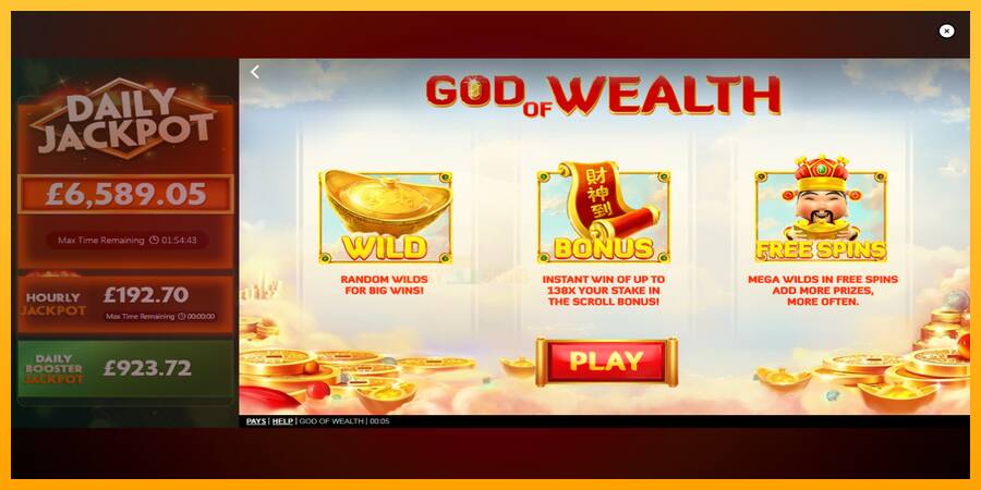 God of Wealth 游戏机赚钱, 图片 1