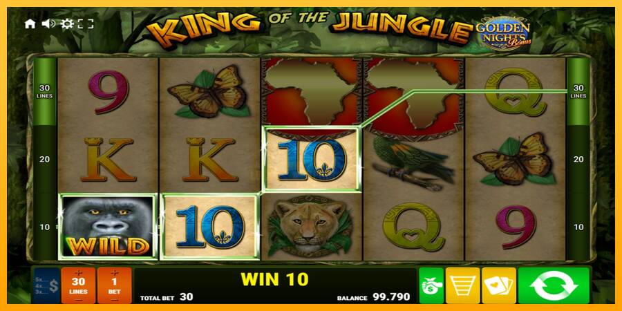 King of the Jungle Golden Nights 游戏机赚钱, 图片 2