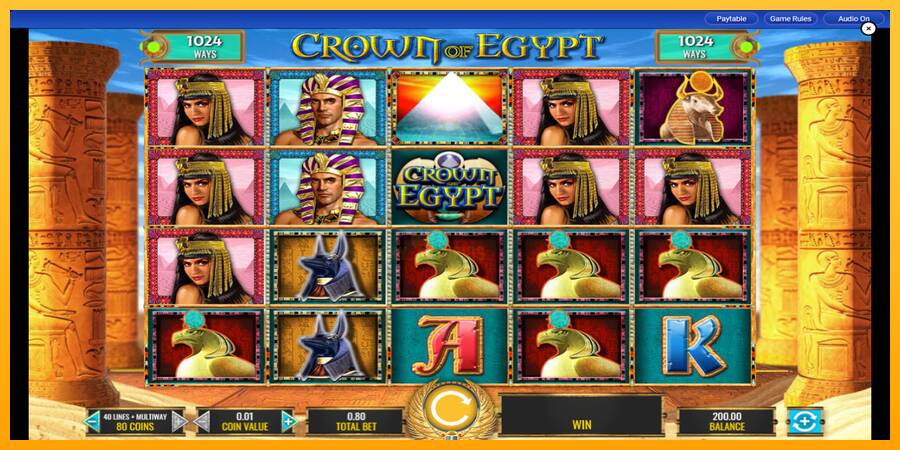 Crown of Egypt 游戏机赚钱, 图片 1