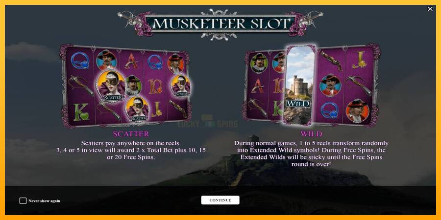 Musketeer Slot 游戏机赚钱, 图片 1