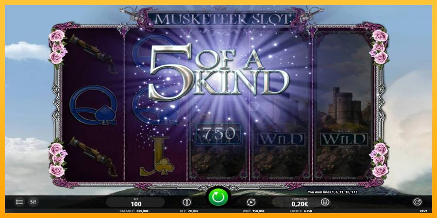 Musketeer Slot 游戏机赚钱, 图片 4