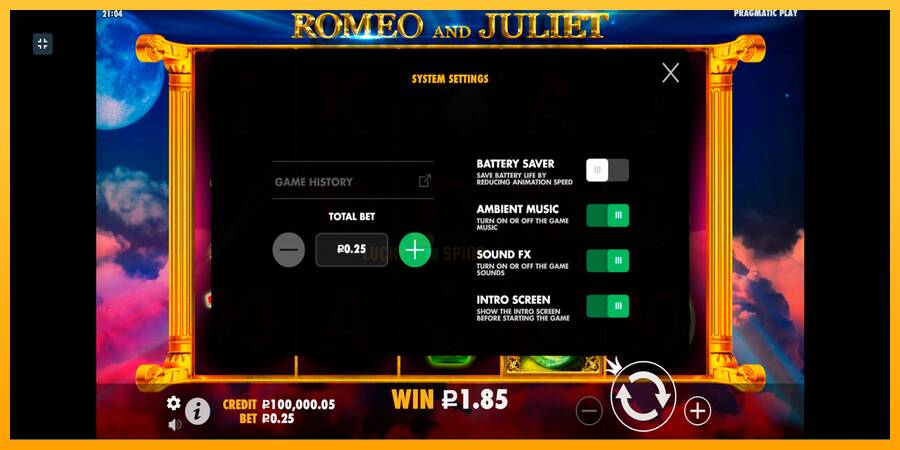 Romeo and Juliet 游戏机赚钱, 图片 4