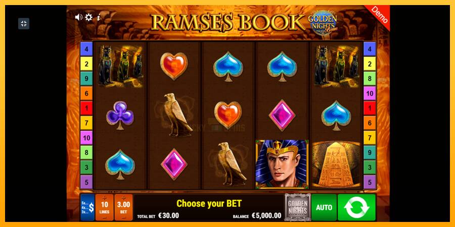 Ramses Book Golden Nights 游戏机赚钱, 图片 2