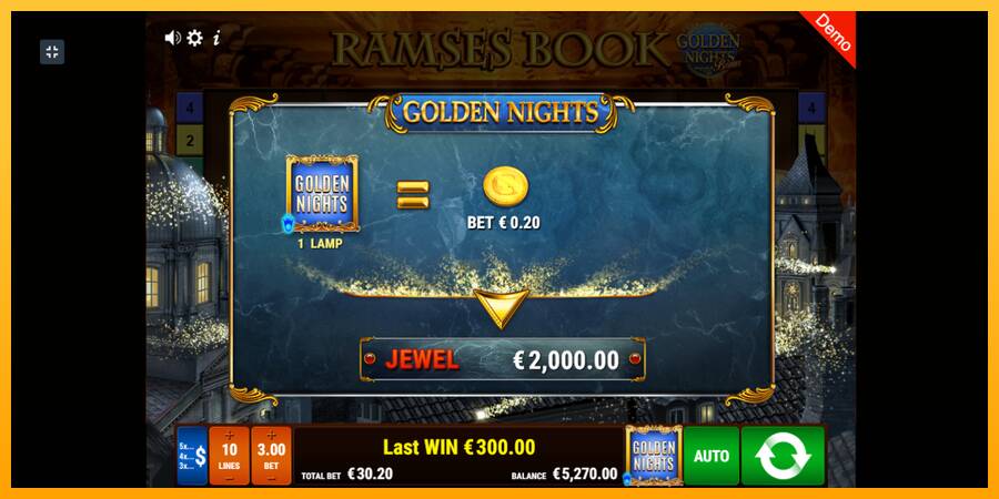 Ramses Book Golden Nights 游戏机赚钱, 图片 4