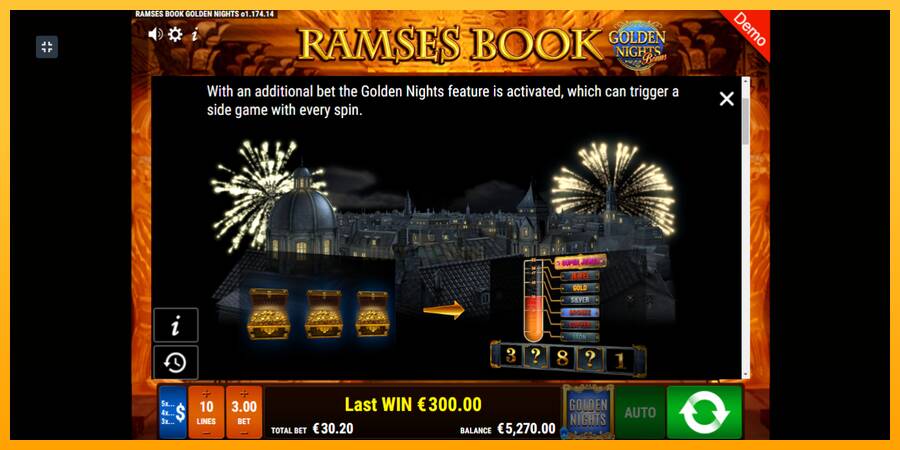 Ramses Book Golden Nights 游戏机赚钱, 图片 5