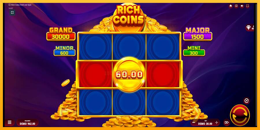 Rich Coins Hold and Spin 游戏机赚钱, 图片 3