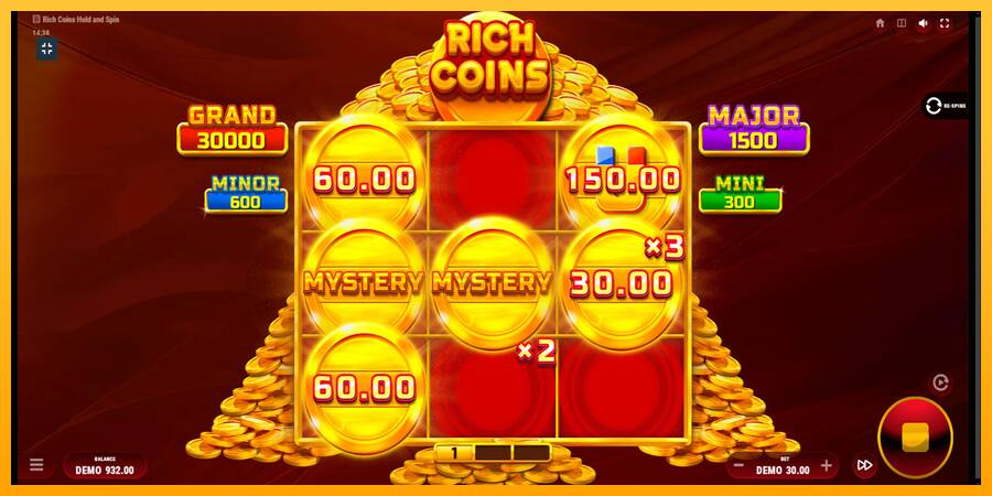 Rich Coins Hold and Spin 游戏机赚钱, 图片 4