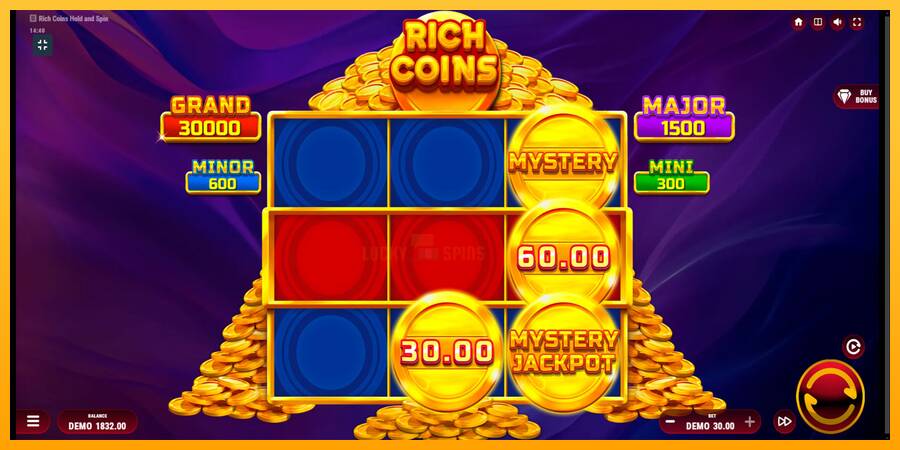 Rich Coins Hold and Spin 游戏机赚钱, 图片 5