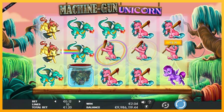 Machine Gun Unicorn 游戏机赚钱, 图片 2