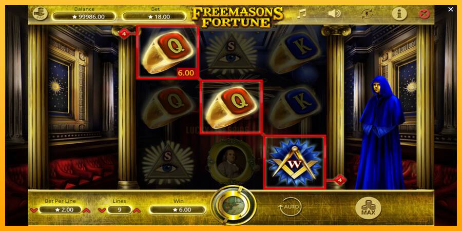 Freemasons Fortune 游戏机赚钱, 图片 3