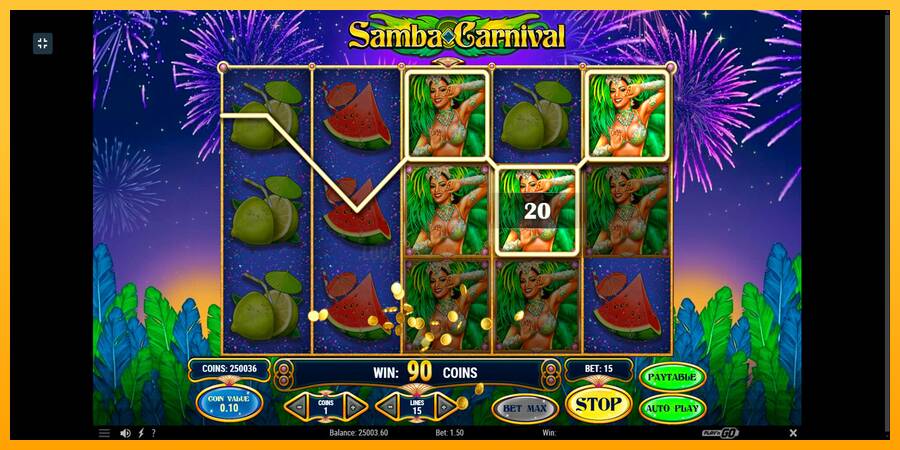 Samba Carnival 游戏机赚钱, 图片 5