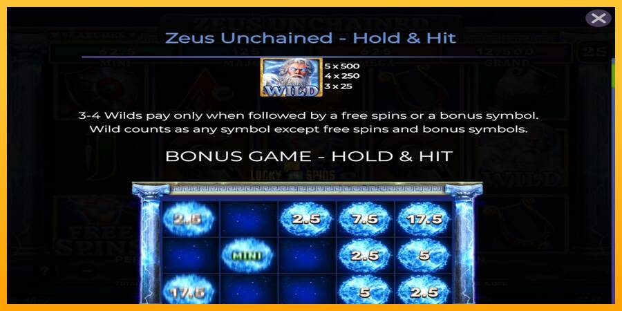 Zeus Unchained - Hold & Hit 游戏机赚钱, 图片 4