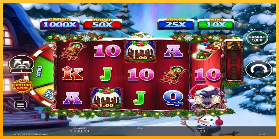 Wolf It Up Christmas 游戏机赚钱, 图片 2