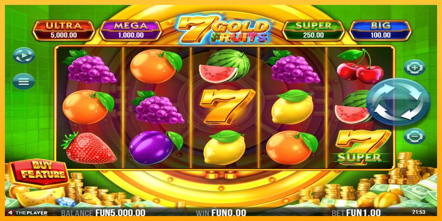 7 Gold Fruits 游戏机赚钱, 图片 2