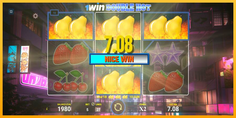 1win Double Hot 游戏机赚钱, 图片 3