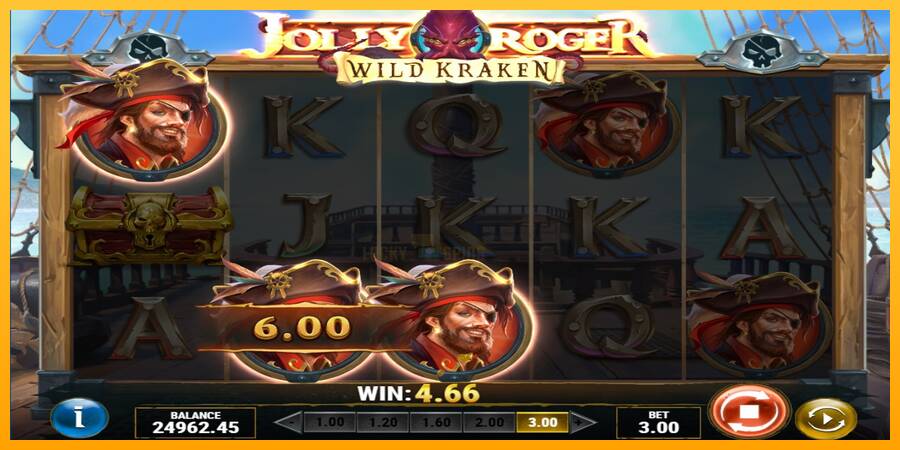 Jolly Roger Wild Kraken 游戏机赚钱, 图片 4